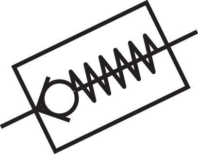 Schematic symbol: Check valve (flow from hose to thread)